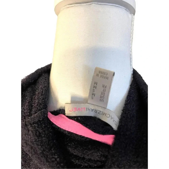 Isaac Mizrahi‎ Live Women’s Small Fuzzy Black Turtleneck - Picture 4 of 4